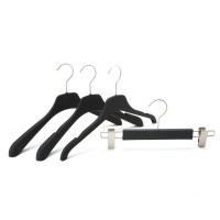 Rubber coating suit plastic hanger for clothes