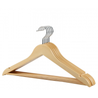 Wholesale High Quality straight wooden hangers wooden